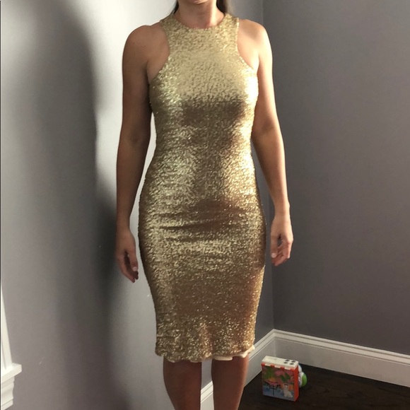 TFNC London gold beaded dress - Picture 4 of 4